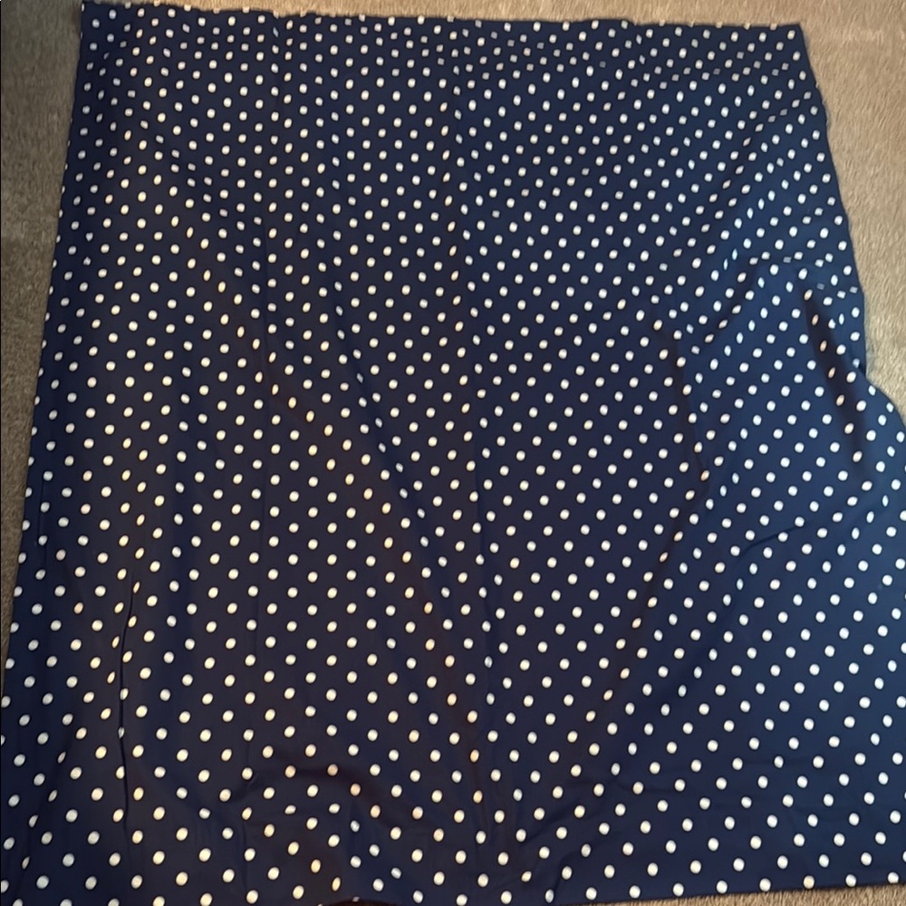 Pottery Barn Teen Navy Polka Dot blackout curtains (2 panels)
